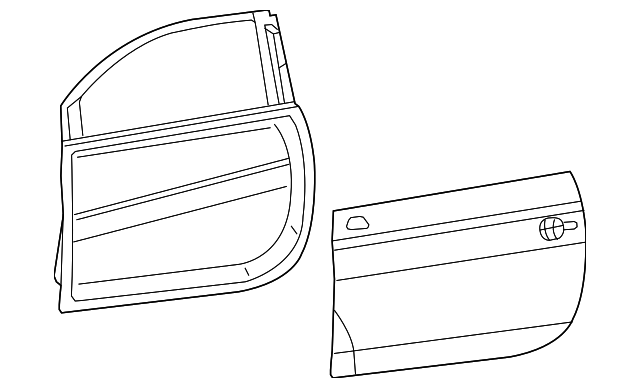 68070594AC Деталь DOOR SHELL, RIGHT