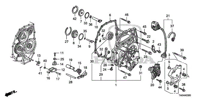 TRANSMISSION - AUTOMATIC/AT LEFT SIDE COVER (L4) for 2009 Honda ACCORD SEDAN #1