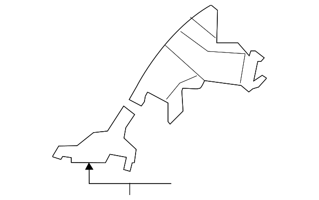 51-43-9-125-959 Деталь LOWER QTR TRIM, LEFT