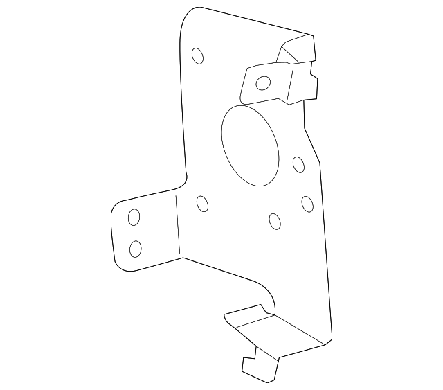 86212-52091 AM/FM CD MOUNT BRACKET, LEFT