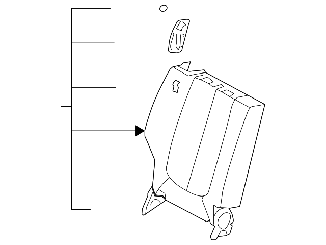 89400-1D060457 Деталь SEAT BACK ASSY
