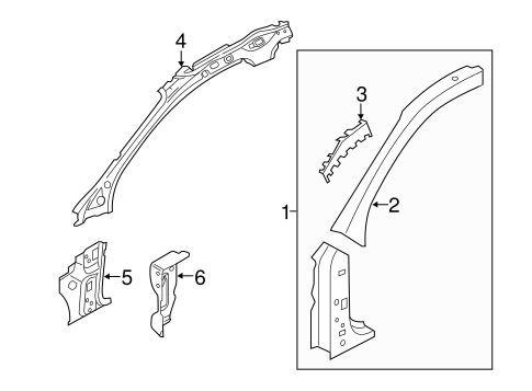 A4 Quattro HINGE PILLAR