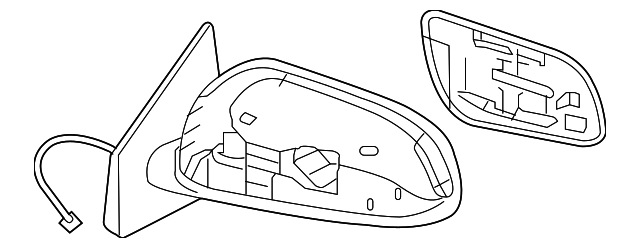 7632A094 Деталь MIRROR ASSY, RIGHT