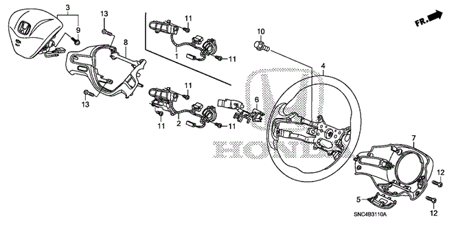 CIVIC HYBRID STEERING WHEEL (SRS) (1)