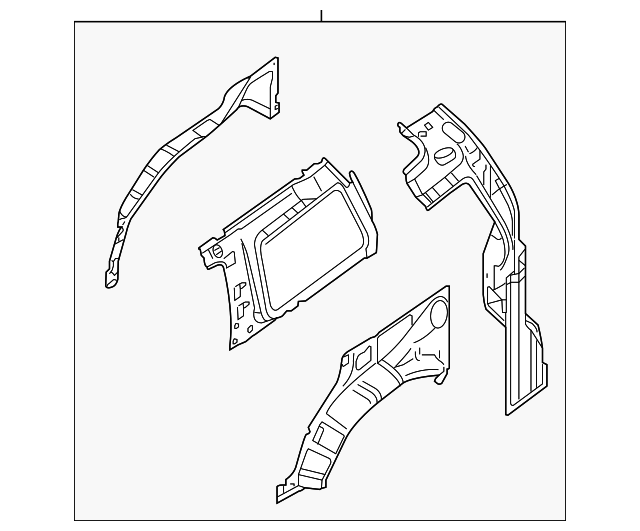 76750-EA430 Деталь WHEELHOUSE ASSY, RIGHT