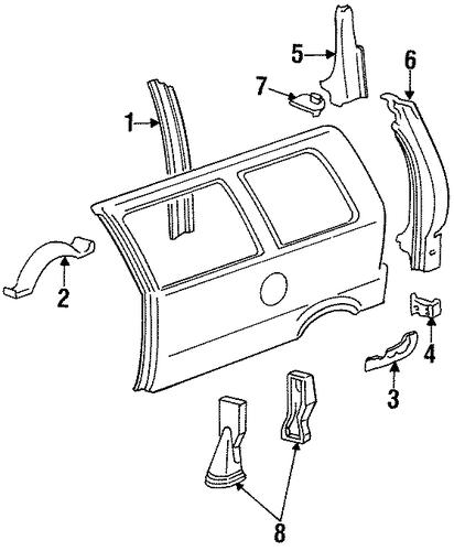Aerostar INNER STRUCTURE & RAILS