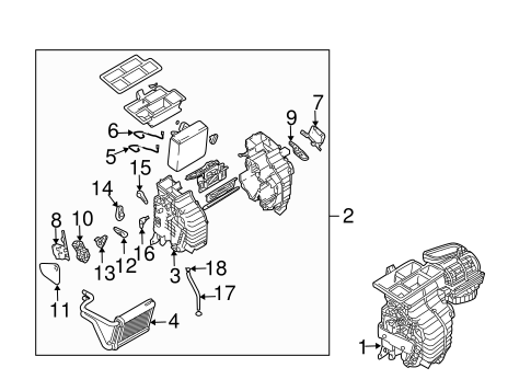Tucson EVAPORATOR COMPONENTS