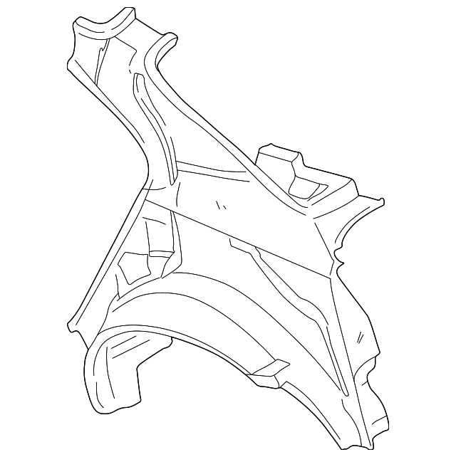 71601-3C100 Деталь INNER QTR PANEL, LEFT
