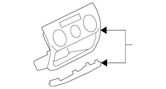 5M0-819-039-C-23T Деталь CENTER BEZEL