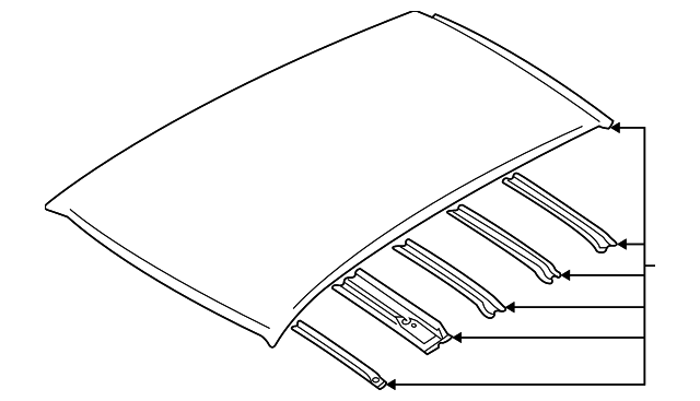 53600FE070 Деталь ROOF PANEL