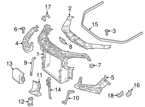 ML350 RADIATOR SUPPORT