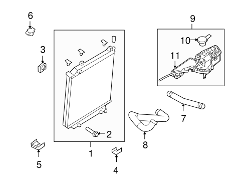 Explorer Sport Trac RADIATOR & COMPONENTS 2