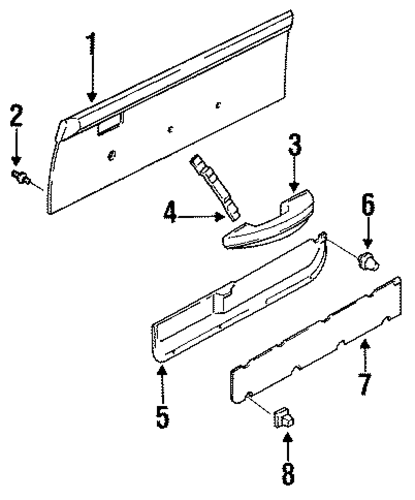 Justy DOOR TRIM PANEL