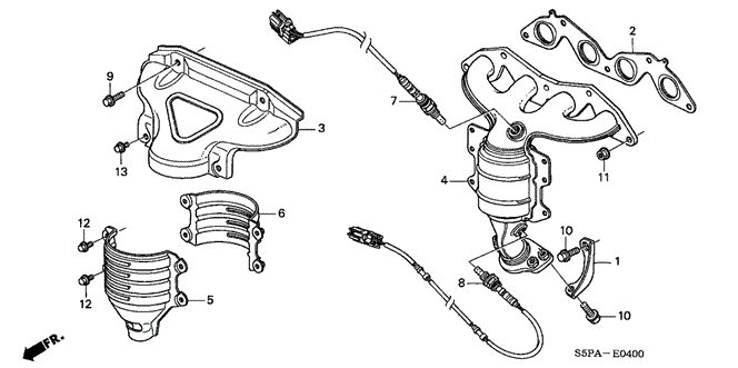 CIVIC COUPE EXHAUST MANIFOLD (SOHC VTEC LEAN)