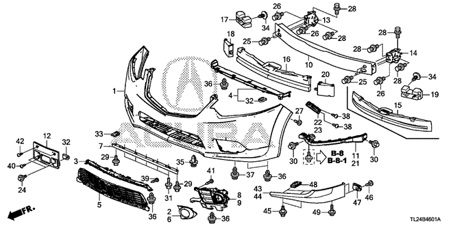 TSX SEDAN FRONT BUMPER (2)