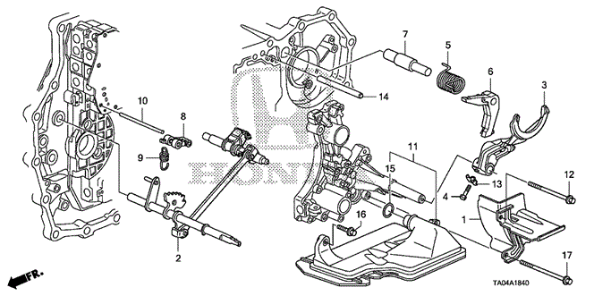 TRANSMISSION - AUTOMATIC/AT SHIFT FORK (V6) for 2010 Honda ACCORD SEDAN #1