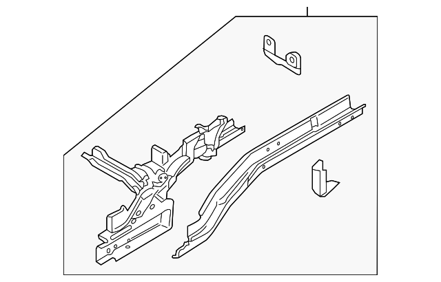 F2GZ-5810125-A Деталь SIDEMEMBER ASSY, LEFT