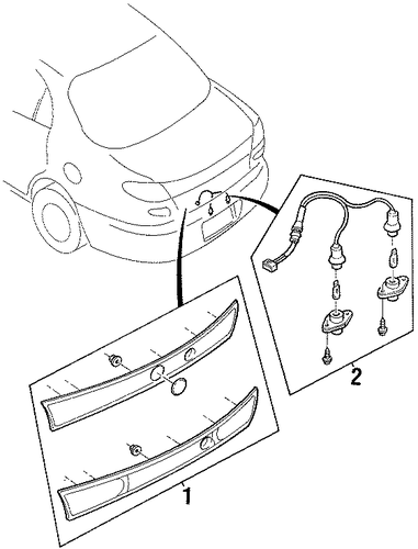 Escort REAR REFLECTOR