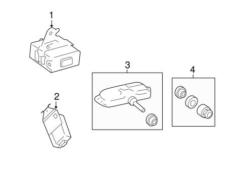tC TIRE PRESSURE MONITOR COMPONENTS