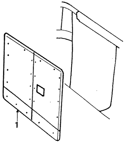 E-250 Econoline Club Wagon INTERIOR TRIM - REAR DOOR
