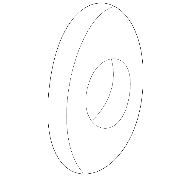 N-904-996-02 SIDE MOLDING WASHER, LEFT