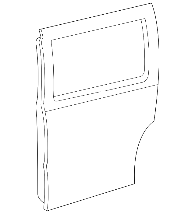 12529768 Деталь DOOR SHELL, RIGHT