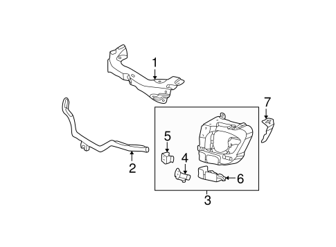 ML430 RADIATOR SUPPORT