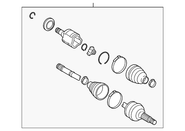 42340-0E040 AXLE ASSY, LEFT