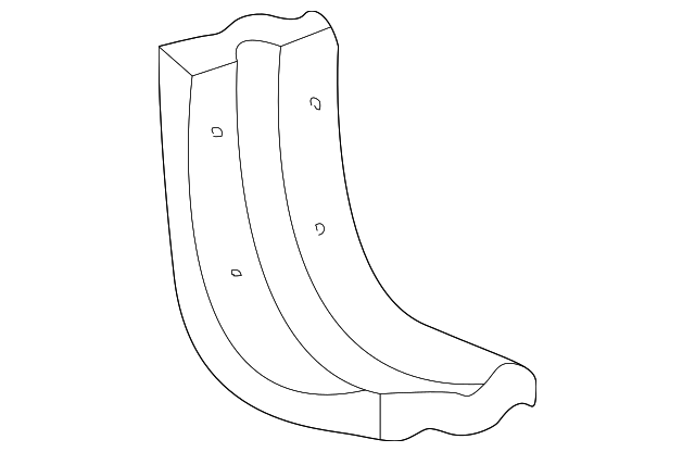 XL2Z16474AA Деталь ROCKER MOLDING SUPPORT