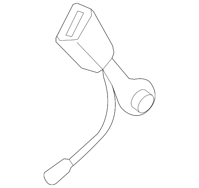 64631AE11AML Деталь BUCKLE, LEFT