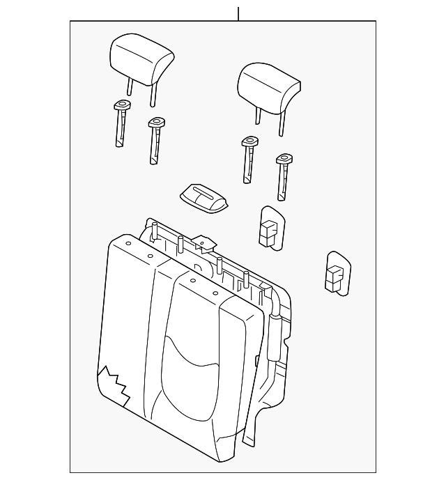 89400-2K570AHD SEAT BACK ASSY, RIGHT