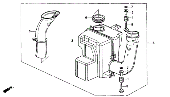 INTEGRA HATCHBACK RESONATOR CHAMBER (3)