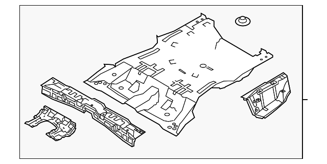 65510-3F750 Деталь REAR FLOOR PAN
