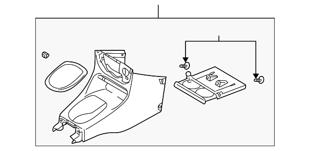 0K30B-64320A08 Деталь FRONT CONSOLE