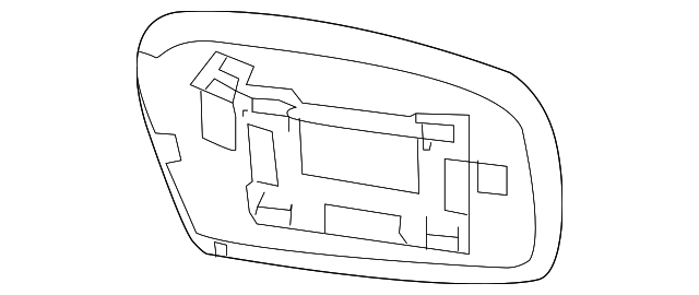 91039SC000 Деталь MIRROR GLASS, RIGHT