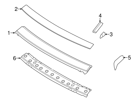 Murano WINDSHIELD HEADER & COMPONENTS
