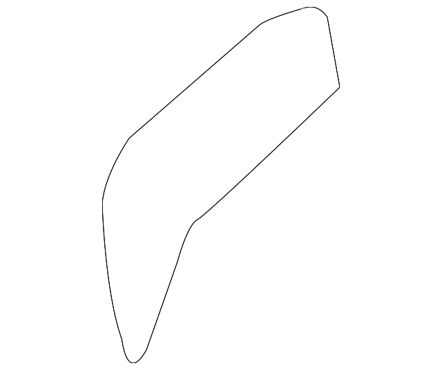 768C3-1GR0A Деталь W'SHIELD HEADER INSULATOR, LEFT