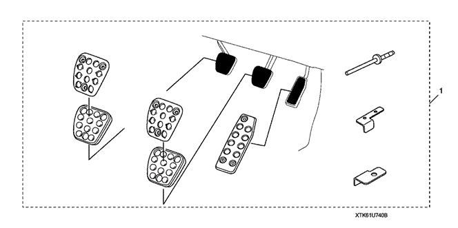 ACCESSORIES/SPORT PEDALS (MT) for 2009 Honda FIT #1