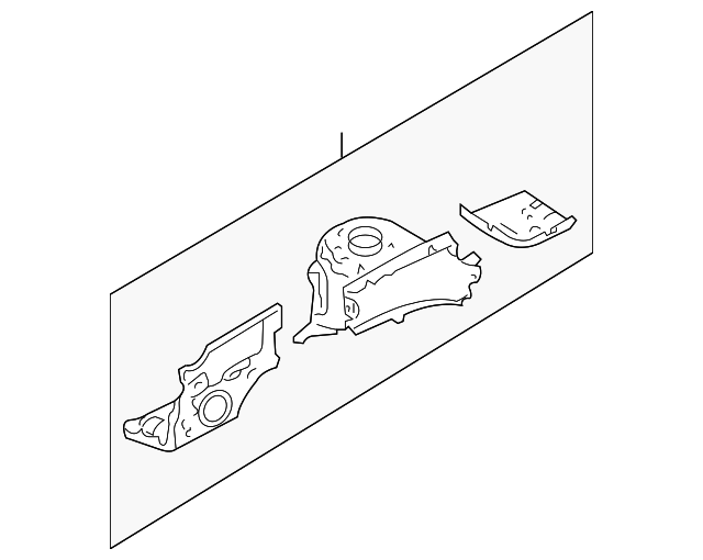 4L8Z-16055-AA Деталь APRON ASSY, LEFT