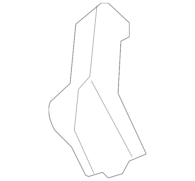 6L8Z-16A023-A Деталь BUMPER COVER BRACE, RIGHT