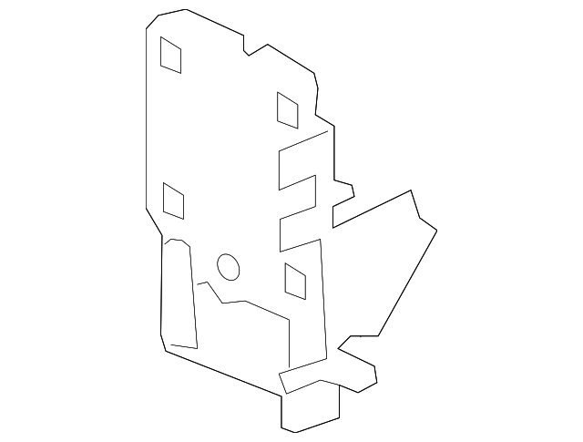 KD53-54-18X Деталь BUMPER BRACKET, LEFT