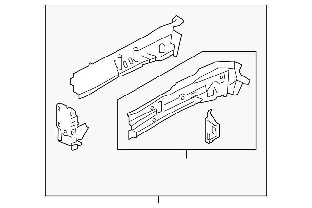 KD53-53-31X Деталь FRONT RAIL, RIGHT