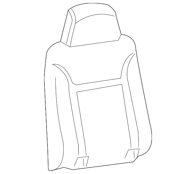 19258536 SEAT BACK COVER, RIGHT