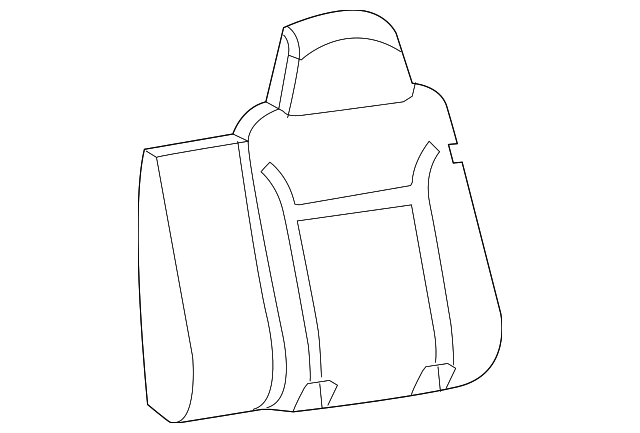 19258530 SEAT BACK PAD, LEFT