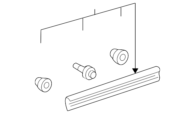 75744-50040 Деталь UPPER MOLDING, LEFT