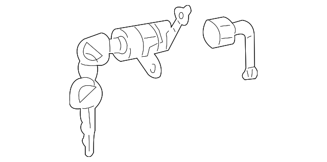 81971-39A00 CYL & KEYS, LEFT