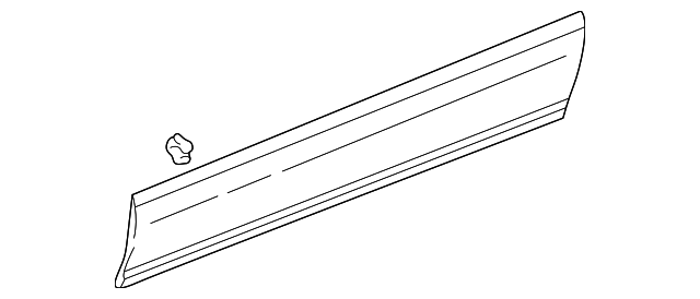 MR777906 Деталь LOWER MOLDING, LEFT