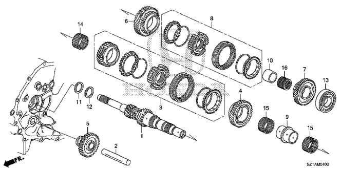 CR-Z MT MAINSHAFT