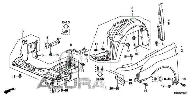 TL FRONT FENDERS