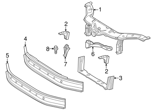 SLK320 RADIATOR SUPPORT